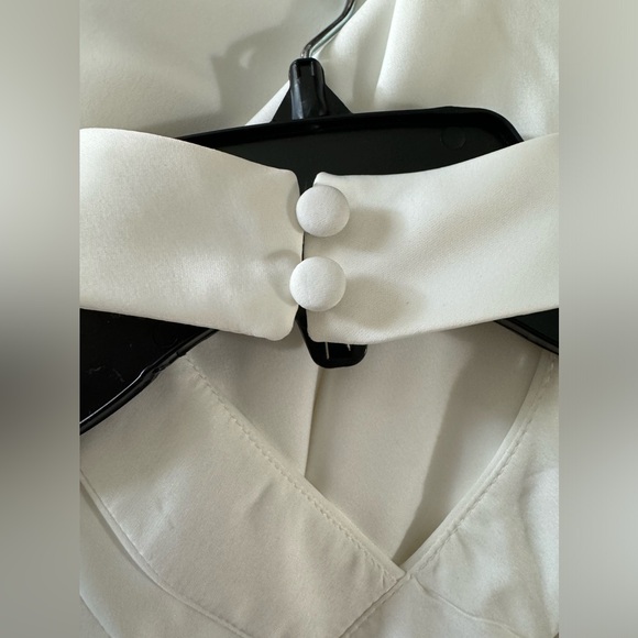 AIDAN MATTOX White Halter Bias Dress Size 6. NEW with tags. - Picture 4 of 7